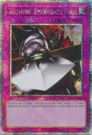 Gottoms' Emergency Call (Quarter Century Secret Rare) [RA04-EN138] - Quarter Century Stampede 1st Edition - Quarter Century Secret Rare - Trinity Hobby