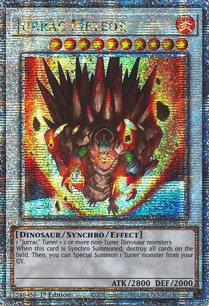 Jurrac Meteor (Quarter Century Secret Rare) [RA04-EN139] - Quarter Century Stampede 1st Edition - Quarter Century Secret Rare - Trinity Hobby