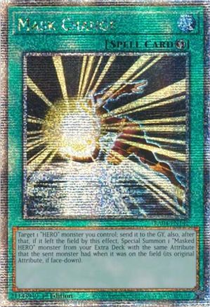 Mask Change (Quarter Century Secret Rare) [RA04-EN142] - Quarter Century Stampede 1st Edition - Quarter Century Secret Rare - Trinity Hobby