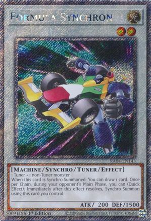 Formula Synchron (Platinum Secret Rare) [RA04-EN143] - Quarter Century Stampede 1st Edition - Platinum Secret Rare - Trinity Hobby