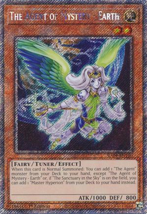 The Agent of Mystery - Earth (Platinum Secret Rare) [RA04-EN146] - Quarter Century Stampede 1st Edition - Platinum Secret Rare - Trinity Hobby