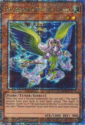 The Agent of Mystery - Earth (Quarter Century Secret Rare) [RA04-EN146] - Quarter Century Stampede 1st Edition - Quarter Century Secret Rare - Trinity Hobby