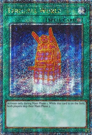 Terminal World (Quarter Century Secret Rare) [RA04-EN148] - Quarter Century Stampede 1st Edition - Quarter Century Secret Rare - Trinity Hobby