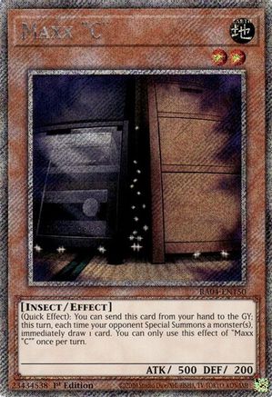 Maxx "C" (Platinum Secret Rare) [RA04-EN150] - Quarter Century Stampede 1st Edition - Platinum Secret Rare - Trinity Hobby