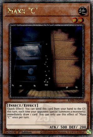 Maxx "C" (Quarter Century Secret Rare) [RA04-EN150] - Quarter Century Stampede 1st Edition - Quarter Century Secret Rare - Trinity Hobby