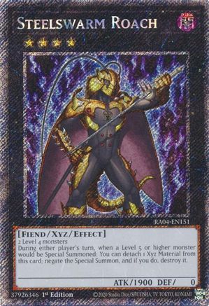 Steelswarm Roach (Platinum Secret Rare) [RA04-EN151] - Quarter Century Stampede 1st Edition - Platinum Secret Rare - Trinity Hobby