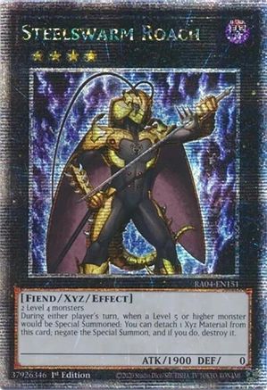 Steelswarm Roach (Quarter Century Secret Rare) [RA04-EN151] - Quarter Century Stampede 1st Edition - Quarter Century Secret Rare - Trinity Hobby