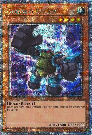 Gogogo Golem (Quarter Century Secret Rare) [RA04-EN152] - Quarter Century Stampede 1st Edition - Quarter Century Secret Rare - Trinity Hobby