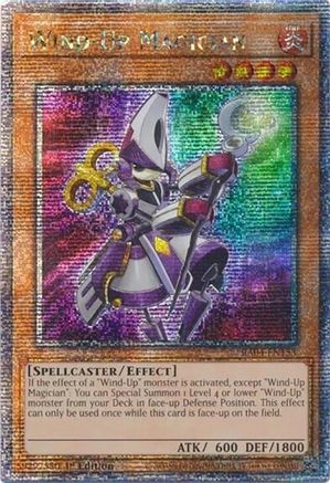 Wind-Up Magician (Quarter Century Secret Rare) [RA04-EN153] - Quarter Century Stampede 1st Edition - Quarter Century Secret Rare - Trinity Hobby