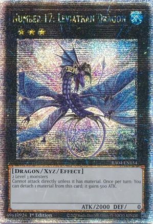 Number 17: Leviathan Dragon (Quarter Century Secret Rare) [RA04-EN154] - Quarter Century Stampede 1st Edition - Quarter Century Secret Rare - Trinity Hobby