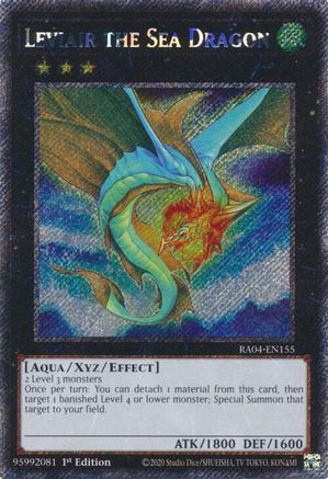 Leviair the Sea Dragon (Platinum Secret Rare) [RA04-EN155] - Quarter Century Stampede 1st Edition - Platinum Secret Rare - Trinity Hobby
