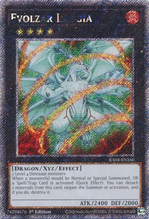 Evolzar Laggia (Platinum Secret Rare) [RA04-EN160] - Quarter Century Stampede 1st Edition - Platinum Secret Rare - Trinity Hobby