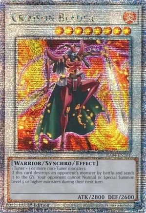Crimson Blader (Quarter Century Secret Rare) [RA04-EN161] - Quarter Century Stampede 1st Edition - Quarter Century Secret Rare - Trinity Hobby