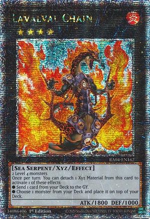 Lavalval Chain (Quarter Century Secret Rare) [RA04-EN162] - Quarter Century Stampede 1st Edition - Quarter Century Secret Rare - Trinity Hobby