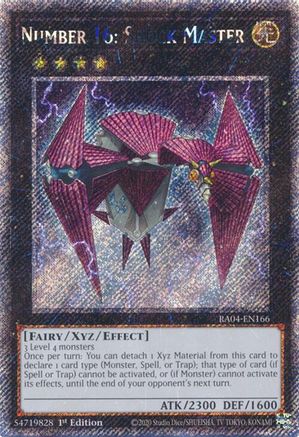 Number 16: Shock Master (Platinum Secret Rare) [RA04-EN166] - Quarter Century Stampede 1st Edition - Platinum Secret Rare - Trinity Hobby