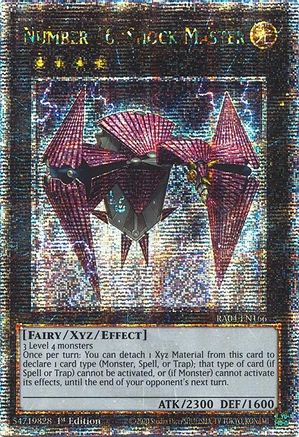 Number 16: Shock Master (Quarter Century Secret Rare) [RA04-EN166] - Quarter Century Stampede 1st Edition - Quarter Century Secret Rare