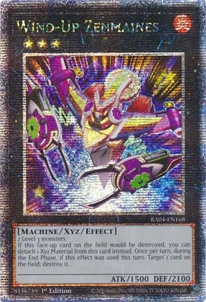 Wind-Up Zenmaines (Quarter Century Secret Rare) [RA04-EN168] - Quarter Century Stampede 1st Edition - Quarter Century Secret Rare - Trinity Hobby