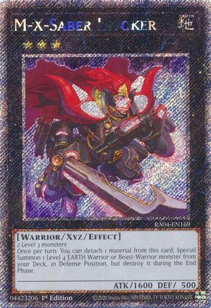 M-X-Saber Invoker (Platinum Secret Rare) [RA04-EN169] - Quarter Century Stampede 1st Edition - Platinum Secret Rare