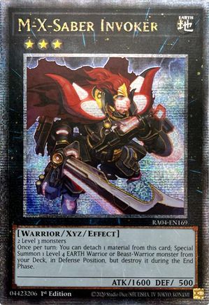 M-X-Saber Invoker (Quarter Century Secret Rare) [RA04-EN169] - Quarter Century Stampede 1st Edition - Quarter Century Secret Rare - Trinity Hobby