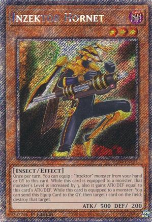 Inzektor Hornet (Platinum Secret Rare) [RA04-EN171] - Quarter Century Stampede 1st Edition - Platinum Secret Rare - Trinity Hobby