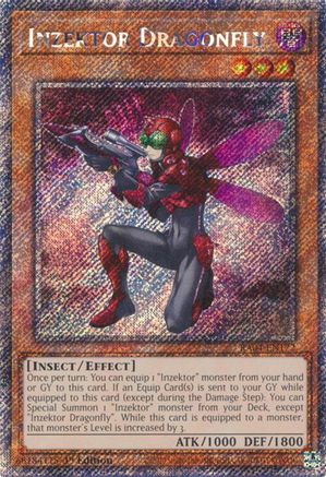 Inzektor Dragonfly (Platinum Secret Rare) [RA04-EN172] - Quarter Century Stampede 1st Edition - Platinum Secret Rare - Trinity Hobby