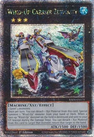 Wind-Up Carrier Zenmaity (Quarter Century Secret Rare) [RA04-EN175] - Quarter Century Stampede 1st Edition - Quarter Century Secret Rare - Trinity Hobby