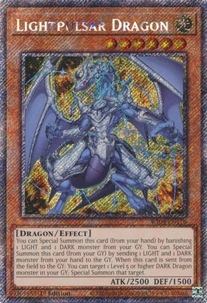 Lightpulsar Dragon (Platinum Secret Rare) [RA04-EN176] - Quarter Century Stampede 1st Edition - Platinum Secret Rare - Trinity Hobby