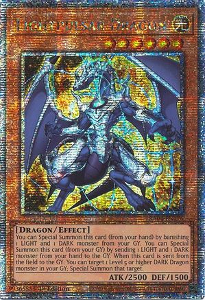 Lightpulsar Dragon (Quarter Century Secret Rare) [RA04-EN176] - Quarter Century Stampede 1st Edition - Quarter Century Secret Rare - Trinity Hobby
