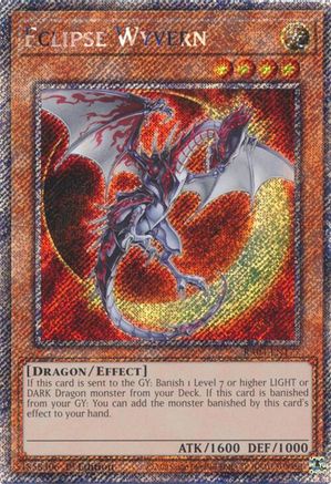 Eclipse Wyvern (Platinum Secret Rare) [RA04-EN177] - Quarter Century Stampede 1st Edition - Platinum Secret Rare
