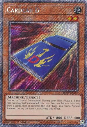 Cardcar D (Platinum Secret Rare) [RA04-EN181] - Quarter Century Stampede 1st Edition - Platinum Secret Rare - Trinity Hobby