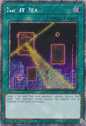 Night Beam (Platinum Secret Rare) [RA04-EN182] - Quarter Century Stampede 1st Edition - Platinum Secret Rare - Trinity Hobby