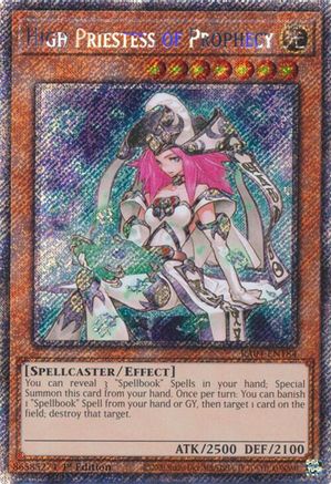 High Priestess of Prophecy (Platinum Secret Rare) [RA04-EN184] - Quarter Century Stampede  - Platinum Secret Rare - Trinity Hobby