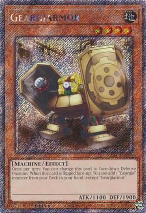 Geargiarmor (Platinum Secret Rare) [RA04-EN187] - Quarter Century Stampede 1st Edition - Platinum Secret Rare - Trinity Hobby