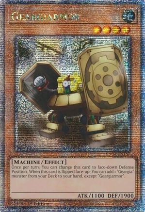 Geargiarmor (Quarter Century Secret Rare) [RA04-EN187] - Quarter Century Stampede 1st Edition - Quarter Century Secret Rare - Trinity Hobby