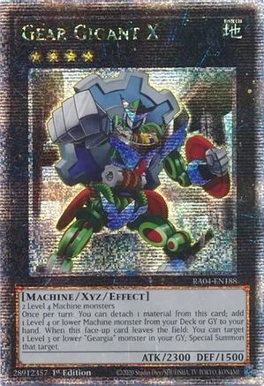 Gear Gigant X (Quarter Century Secret Rare) [RA04-EN188] - Quarter Century Stampede 1st Edition - Quarter Century Secret Rare - Trinity Hobby