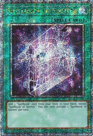 Spellbook of Secrets (Quarter Century Secret Rare) [RA04-EN189] - Quarter Century Stampede 1st Edition - Quarter Century Secret Rare