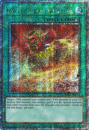 Circle of the Fire Kings (Quarter Century Secret Rare) [RA04-EN195] - Quarter Century Stampede 1st Edition - Quarter Century Secret Rare - Trinity Hobby