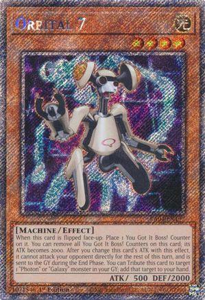 Orbital 7 (Platinum Secret Rare) [RA04-EN197] - Quarter Century Stampede 1st Edition - Platinum Secret Rare - Trinity Hobby