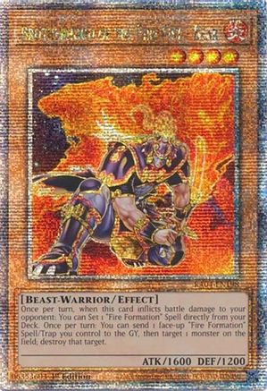 Brotherhood of the Fire Fist - Bear (Quarter Century Secret Rare) [RA04-EN198] - Quarter Century Stampede 1st Edition - Quarter Century Secret Rare - Trinity Hobby