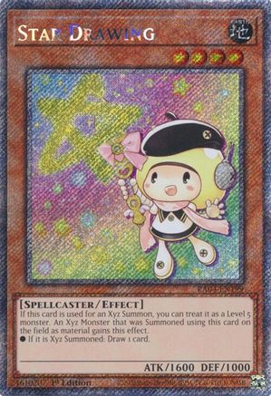 Star Drawing (Platinum Secret Rare) [RA04-EN199] - Quarter Century Stampede 1st Edition - Platinum Secret Rare - Trinity Hobby