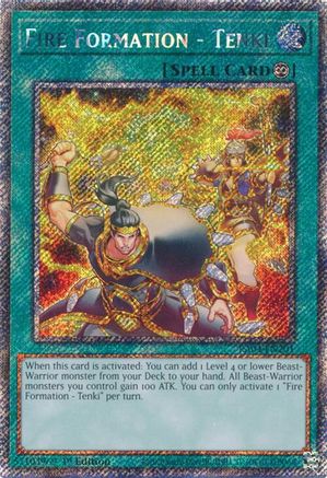 Fire Formation - Tenki (Platinum Secret Rare) [RA04-EN201] - Quarter Century Stampede 1st Edition - Platinum Secret Rare - Trinity Hobby