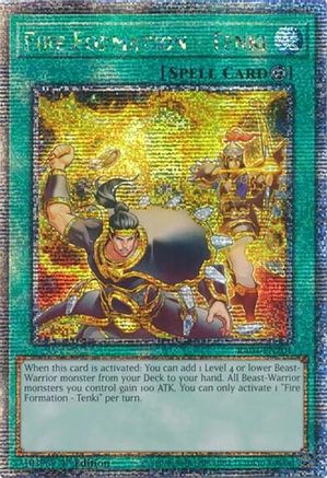 Fire Formation - Tenki (Quarter Century Secret Rare) [RA04-EN201] - Quarter Century Stampede 1st Edition - Quarter Century Secret Rare - Trinity Hobby