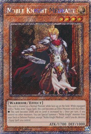 Noble Knight Medraut [RA04-EN205] Platinum Secret Rare - Trinity Hobby