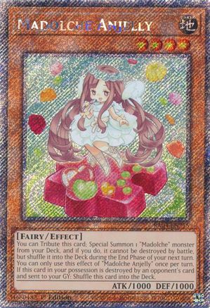 Madolche Anjelly (Platinum Secret Rare) [RA04-EN215] - Quarter Century Stampede 1st Edition - Platinum Secret Rare - Trinity Hobby