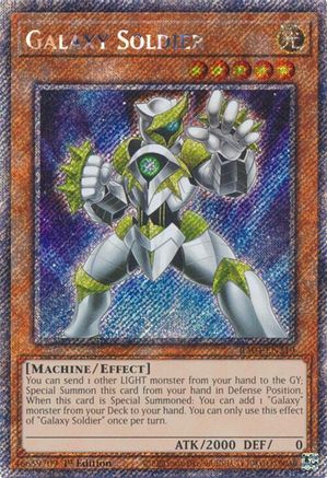 Galaxy Soldier (Platinum Secret Rare) [RA04-EN219] - Quarter Century Stampede 1st Edition - Platinum Secret Rare - Trinity Hobby