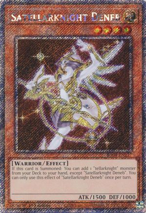 Satellarknight Deneb (Platinum Secret Rare) [RA04-EN227] - Quarter Century Stampede 1st Edition - Platinum Secret Rare - Trinity Hobby