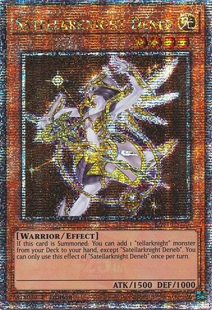 Satellarknight Deneb (Quarter Century Secret Rare) [RA04-EN227] - Quarter Century Stampede 1st Edition - Quarter Century Secret Rare - Trinity Hobby