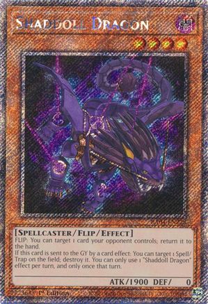 Shaddoll Dragon (Platinum Secret Rare) [RA04-EN228] - Quarter Century Stampede 1st Edition - Platinum Secret Rare - Trinity Hobby