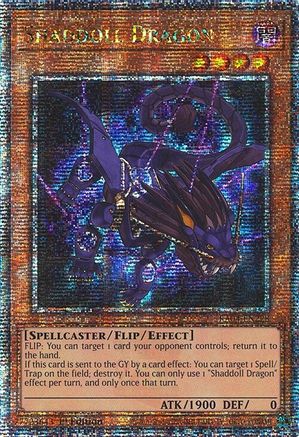 Shaddoll Dragon (Quarter Century Secret Rare) [RA04-EN228] - Quarter Century Stampede 1st Edition - Quarter Century Secret Rare