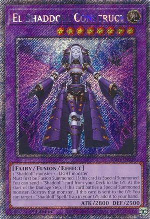 El Shaddoll Construct (Platinum Secret Rare) [RA04-EN229] - Quarter Century Stampede 1st Edition - Platinum Secret Rare - Trinity Hobby